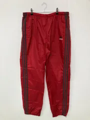 adidas ナイロンパンツ L レッド