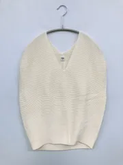 UNIQLO ベスト S アイボリー 無地