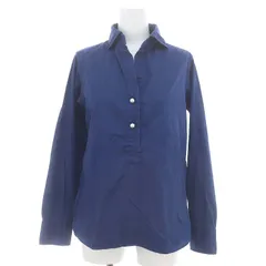 マルティニーク martinique パールデザインプルオーバーシャツ スキッパー 長袖 青 ブルー /DF ■OS