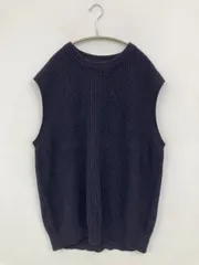 UNIQLO ベスト L ネイビー 無地