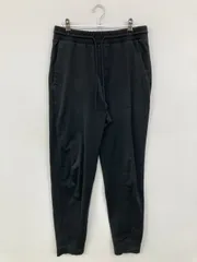 UNIQLO スウェットパンツ M ブラック 無地 スタンダード レギュラー ウエストゴム・紐