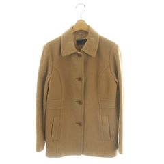 ニューヨーカー NEWYORKER ウール ジャケット ステンカラーコート アウター ミドル丈 11AR キャメル /ES ■OS