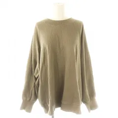 ジャーナルスタンダード JOURNAL STANDARD リブニット カットソー ニットソー 長袖 ワイド クルーネック F モカ /ES ■OS