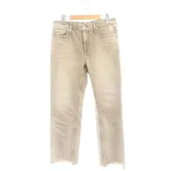 アッパーハイツ upper hights THE LIPSTICK CROP SEPIA DESTROY カットオフ デニムパンツ ジーンズ 23 ライトブラウン /HS ■OS