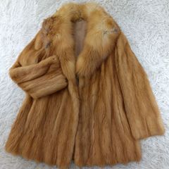 希少✨ SAGAFOX ブルーフォックス モカブラウン ファーコート ボリューム ブルーフォックス SAGAFOX 染め ファーコート リアルファー 貂 本毛皮