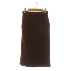 ミラオーウェン Mila Owen ウエストシャーリングタイトスカート ロング 0 ワイン /DF ■OS