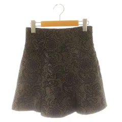 スナイデル SNIDEL 23SS ハイウエストスカショーパン ショートパンツ キュロット 0 黒 ベージュ ブラック /NR ■OS