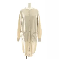 エムプルミエ M-Premier アンサンブル ロングカーディガン 前開き カットソー 半袖 ニット ウール 36 グレー /MF ■OS