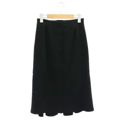 グレースクラス GRACE Class バックフレアスカート マーメイドスカート ひざ丈 36 黒 ブラック /DF ■OS