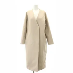 リランドチュール Rirandture ノーカラーコート アウター ロング ウール 1 ピンク /DF ■OS