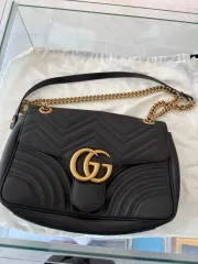 正規品 グッチ GG マーモント チェーン ショルダーバッグ Mサイズ