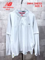美品 ニューバランス ゴルフ 薄手 ストレッチ 2WAYスニード 5 長袖/半袖 NEW BALANCE GOLF