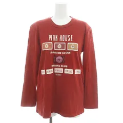ピンクハウス PINK HOUSE 肩パッド 長袖カットソー プルオーバー 赤 レッド /SY ■OS