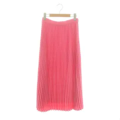 ルルウィルビー Louou Willoughby ジョーゼットプリーツスカート ロング フレア 1 ピンク /NR ■OS