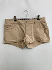 HOLLISTER チノパンツ 8/29W ベージュ ショート・ひざ上丈 コットン 無地 ワンポイント スタンダード ローライズ