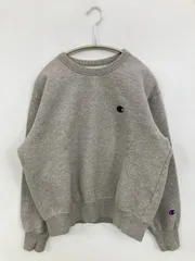 Champion スウェット グレー コットン 裏起毛 無地 ワンポイント ブランドロゴ 長袖