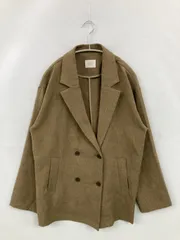 LOWRYS FARM テーラードジャケット F ブラウン 無地 ミドル丈 フードなし ダブル