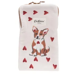 新品 [ブルーミング] 【Cath Kidston】 キャスキッドソン ファスナー付きタオル ペットボトルケース ROYAL FRIENDS】 (アイボリー) 婦人 レディース タオル ハンドタオル 約13cm 001363-0003-01