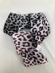 マフラー ブラウン レオパード柄 その他総柄