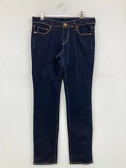 UNIQLO デニムパンツ 26 ネイビー フルレングス 無地 スキニー・タイト ローライズ リジッド・ワンウォッシュ