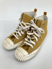 CONVERSE スニーカー 24 イエロー キャンバス 無地 ブランドロゴ 紐 ハイカット