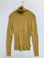 ROSSO ニット/セーター Free イエロー ウール・ニット ナイロン 無地 ミドル丈 長袖 タートルネック/ハイネック
