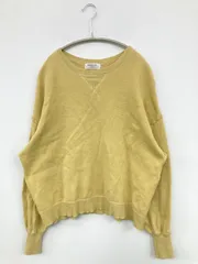 CIAOPANIC TYPY ニット/セーター ONE イエロー コットン 無地 長袖 クルーネック(丸首) ミドル丈