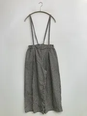 BACK NUMBER サロペット/オーバーオール M ブラック クロップド・半端丈 ストレッチ