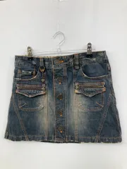 BURBERRY BLUE LABEL デニムスカート 25 ブルー ショート・ミニ丈 台形