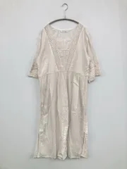 AMERICAN HOLIC ワンピース グレー 無地 レース ロング・マキシ丈 フレア