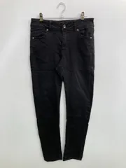 CLOSSHI デニムパンツ 64-91 ブラック フルレングス 無地 スキニー・タイト レギュラー