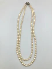 ネックレス アイボリー その他金属 パール