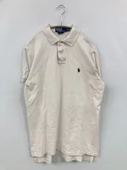 Polo by Ralph Lauren ポロシャツ M ベージュ 無地 ワンポイント ブランドロゴ 半袖