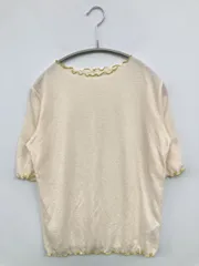 LOWRYS FARM Tシャツ/カットソー F アイボリー クルーネック(丸首) 半袖 ショート丈 無地