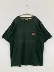 BEN DAVIS Tシャツ/カットソー L グリーン クルーネック(丸首) 半袖 無地 ワンポイント ブランドロゴ