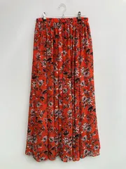 UNITED ARROWS ロングスカート 38 レッド