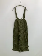 niko and ... サロペット/オーバーオール M カーキ リネン・麻 クロップド・半端丈