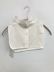 LOWRYS FARM 付け襟 ホワイト 無地 フリル