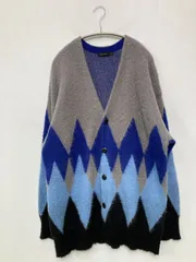 niko and ... カーディガン/ボレロ L グレー ウール・ニット その他総柄 ミドル丈 長袖