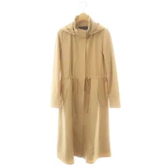 ジャスグリッティー JUSGLITTY フード付ロングコート ジップアップ 1 ベージュ /MI ■OS