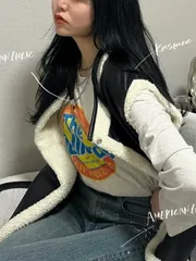 Kastane ベスト アイボリー 無地