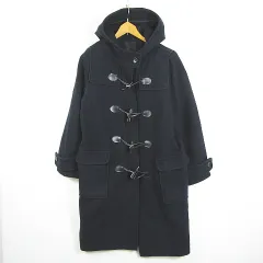 ケイビーエフ KBF アーバンリサーチ ダッフルコート ロング丈 ウール レーヨン ONESIZE ネイビー kz9522