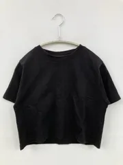 PAGEBOY Tシャツ/カットソー F ブラック 無地 半袖 クルーネック(丸首) ショート丈