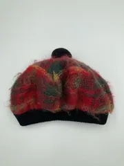 EDINBURG OLD TOW WEAVING C ハンチング/ベレー帽 レッド ウール・ニット ナイロン