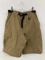 Columbia カーゴパンツ XS ブラウン ハーフ・ひざ丈 ナイロン ストレッチ 無地 ワンポイント ブランドロゴ スタンダード ストレート レギュラー ウエストゴム・紐