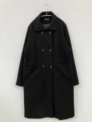 DAY CLOSET ステンカラーコート ブラック コットン 無地 ロング丈 フードなし