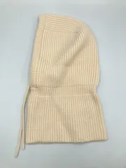 ネックウォーマー/スヌード アイボリー 無地 ナイロン