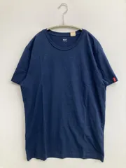 Levi's Tシャツ/カットソー L ネイビー 無地 ミドル丈 半袖 クルーネック(丸首)