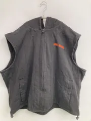 HARLEY-DAVIDSON ベスト 3XL ブラック ワンポイント ブランドロゴ
