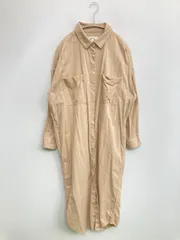 niko and ... シャツワンピース 4 ベージュ コットン 無地 長袖 ロング・マキシ丈